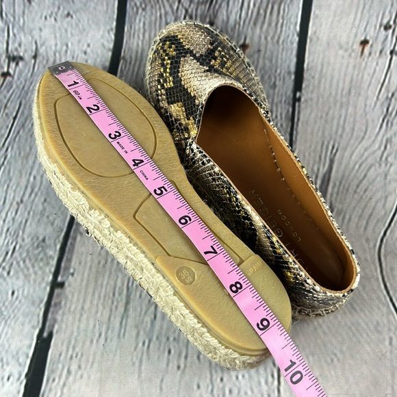 KURT GEIGER LONDON MORELLA Leather Snake Print Slip On Espadrilles - Picture 9 of 17